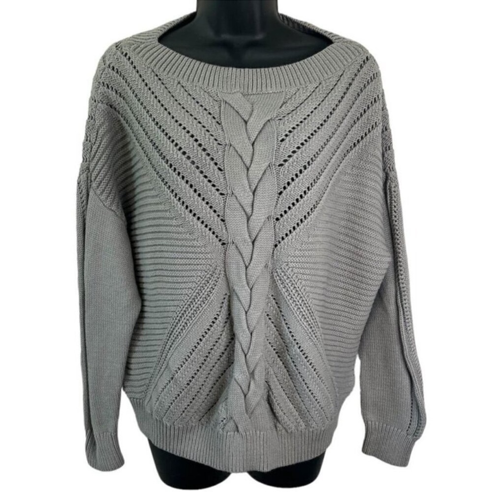 Mountain Khakis Men’s Sz L Gray Relaxed Fit Knit Equinox Sweater Jackson Hole Wy